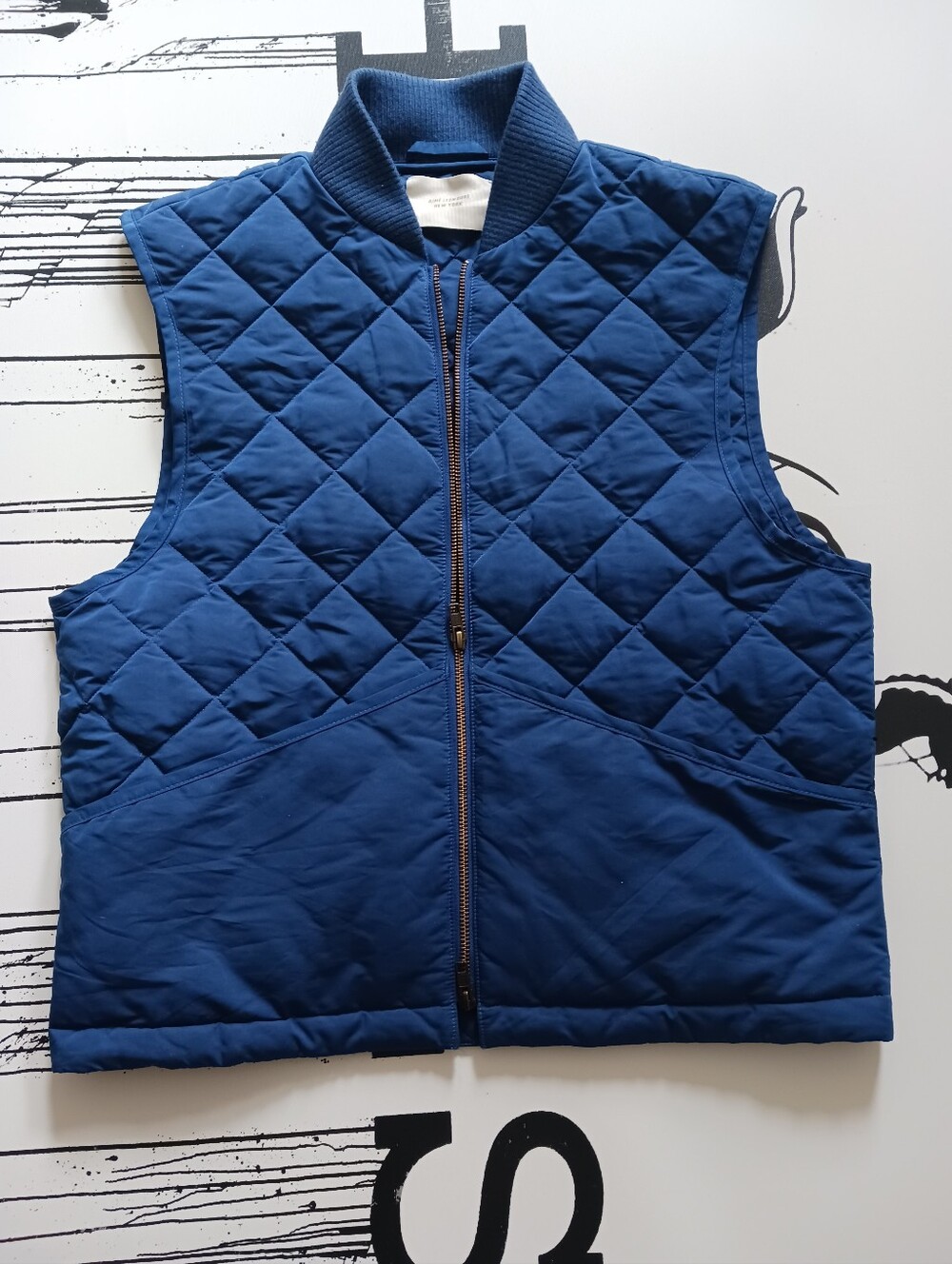 Aime Leon Dore Quilted Diamond Pattern Gilet Vest Size S
